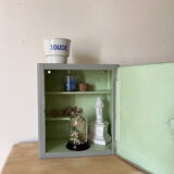 Metal pharmacy cabinet