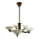 Superb antique chandelier in Art Deco style.