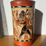 Handcrafted reproduction of Mayan vase / pottery