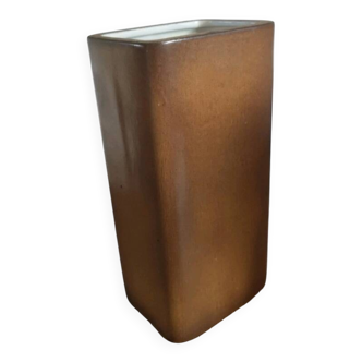 Jean payen large rectangular ceramic vase monogrammed 20th century