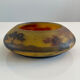 Circular glass bowl - hand-painted by Jean Simon Peynaud