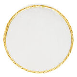 70's Scandinavian modern wicker wall mirror, Denmark