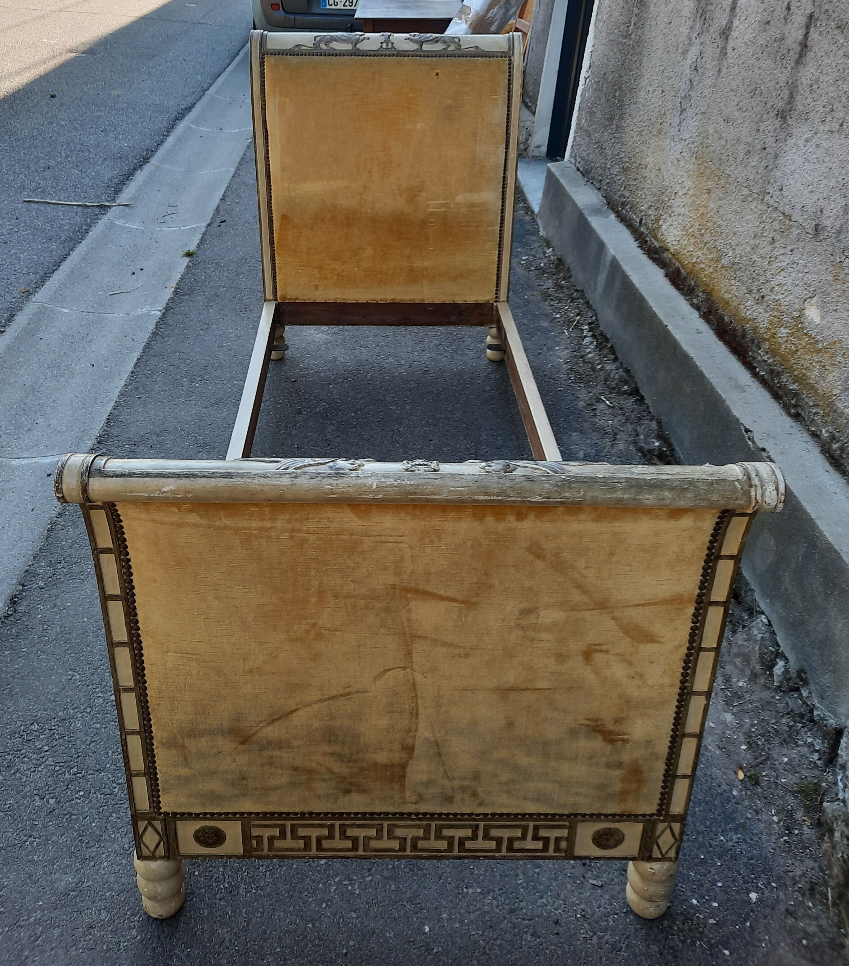 Directoire lacquered bed