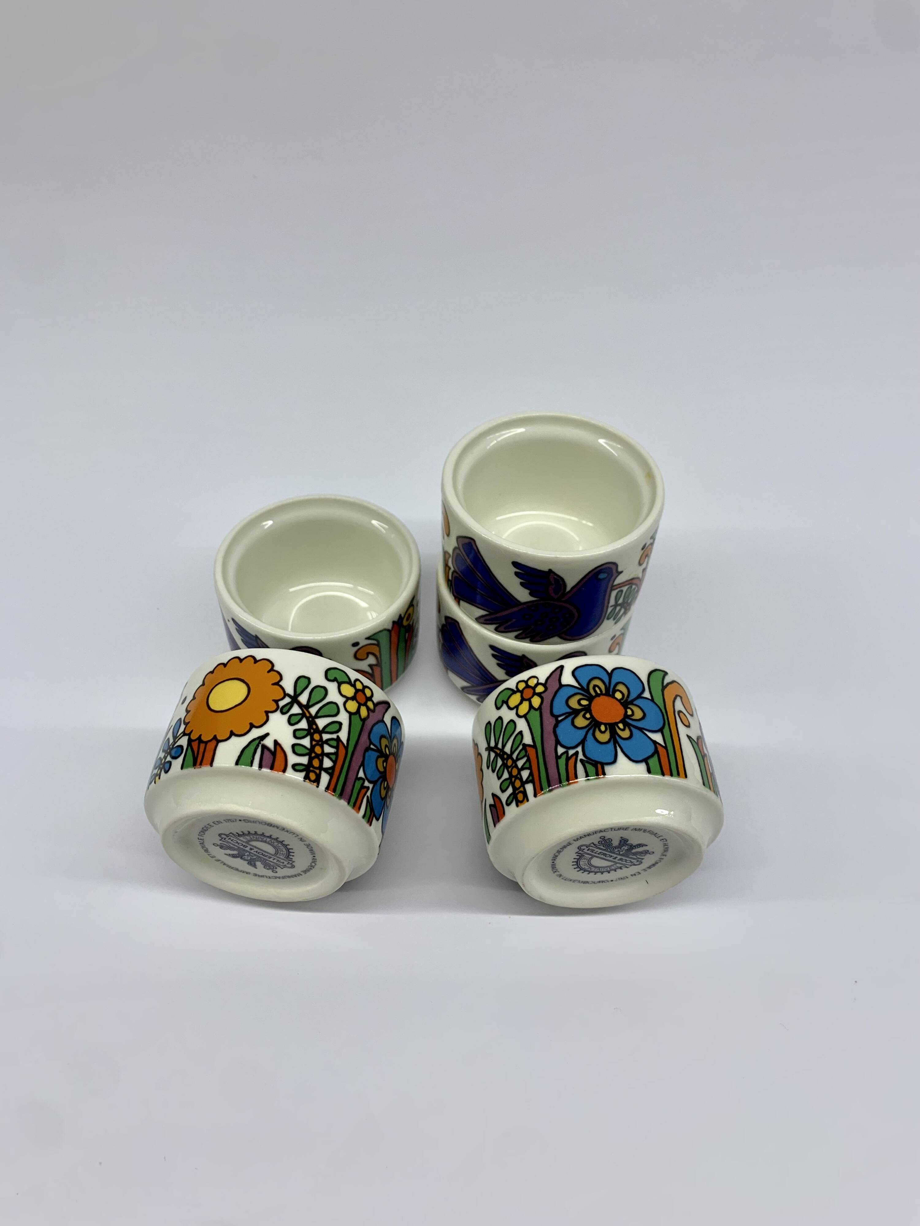 Set of 5 egg cups Villeroy & Boch Acapulco