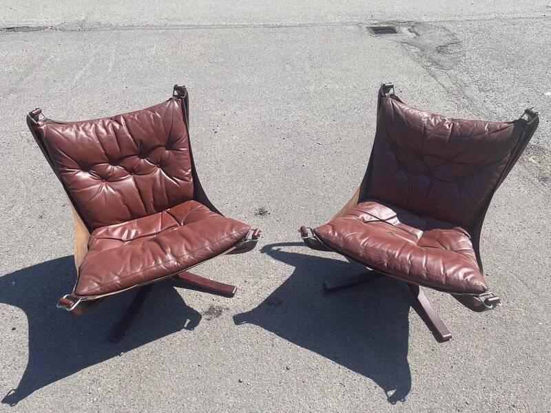 Set of Falcon chairs attributed to Sigurd Ressel, 1970s
