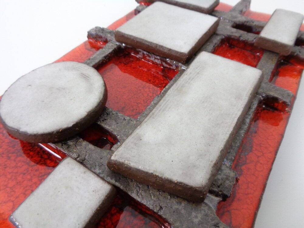 Brutalist ceramic wall panel from Krösselbach, Germany, 1960s