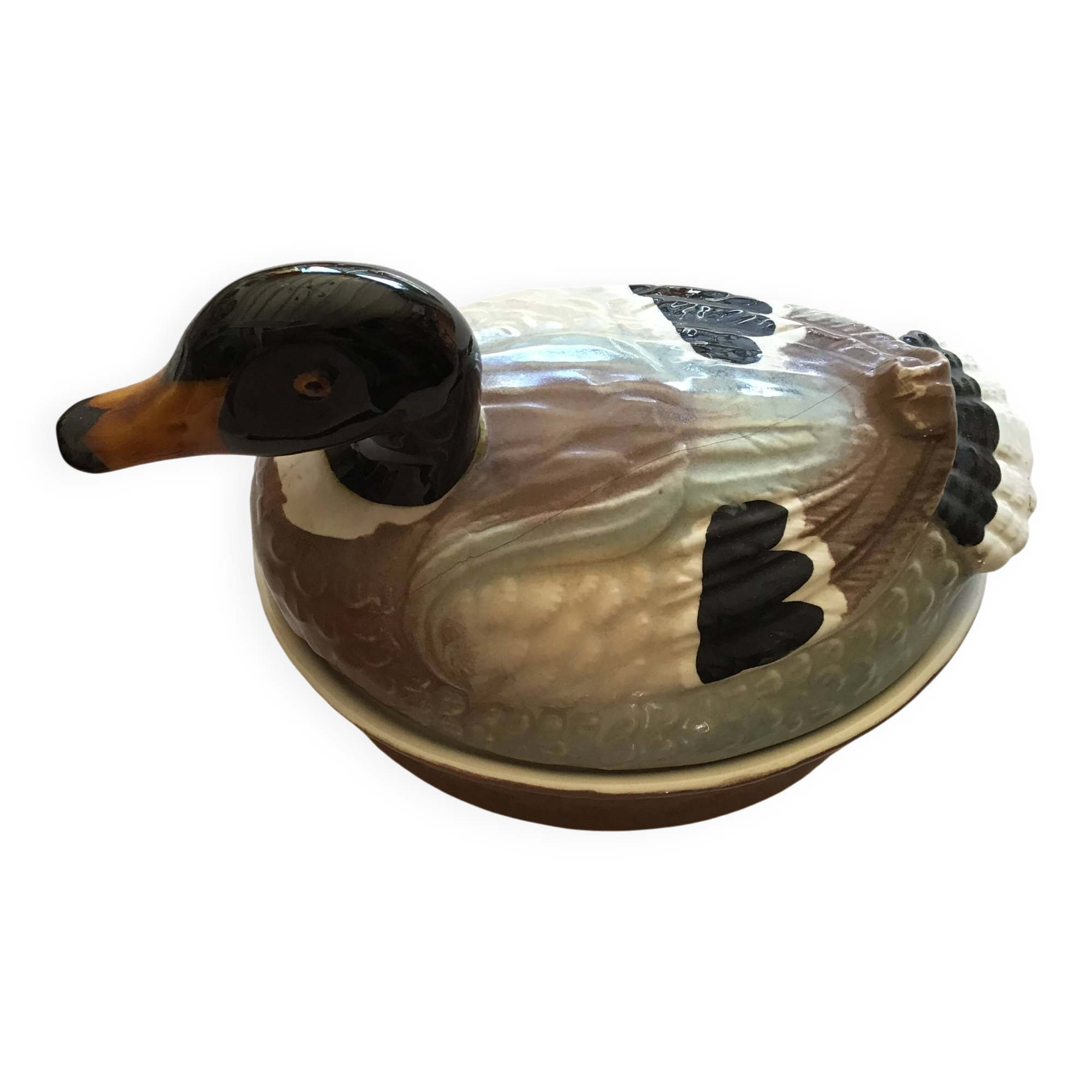 Duck-shaped pastry terrine