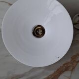 Brass and opaline wall light