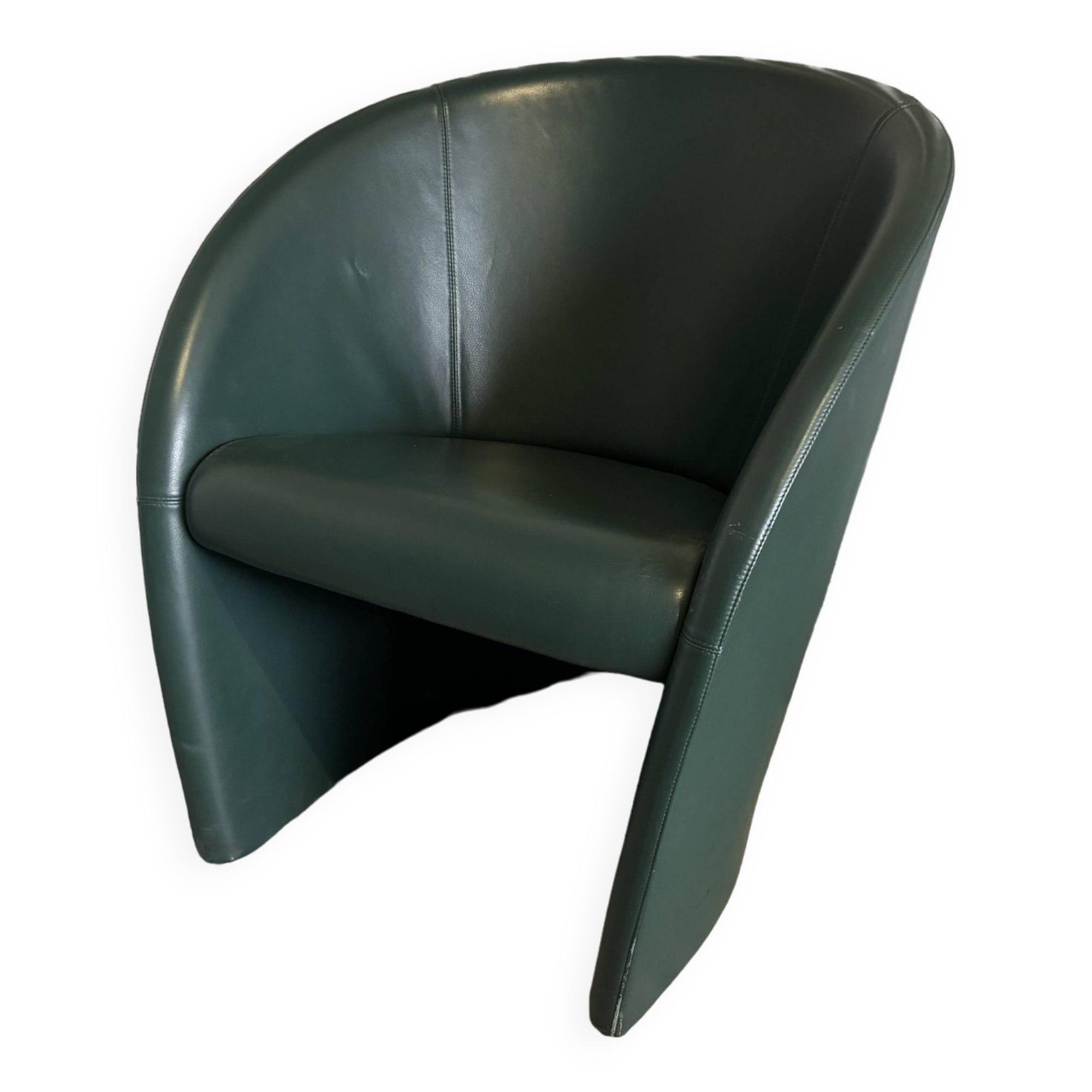 Poltrona frau intervista armchair green leather