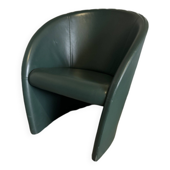 Poltrona frau intervista armchair green leather
