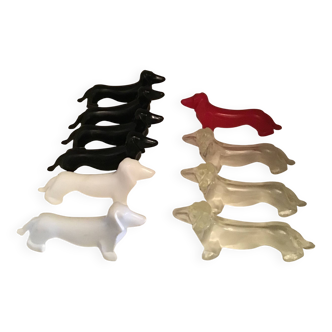10 basset hound knife holders