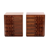 Set of 2 bedside tables Luciano Frigerio, 1970
