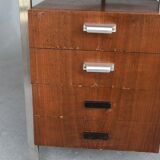 Desk rosewood and chrome 1960s