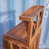 Old art deco display case in Burmese teak