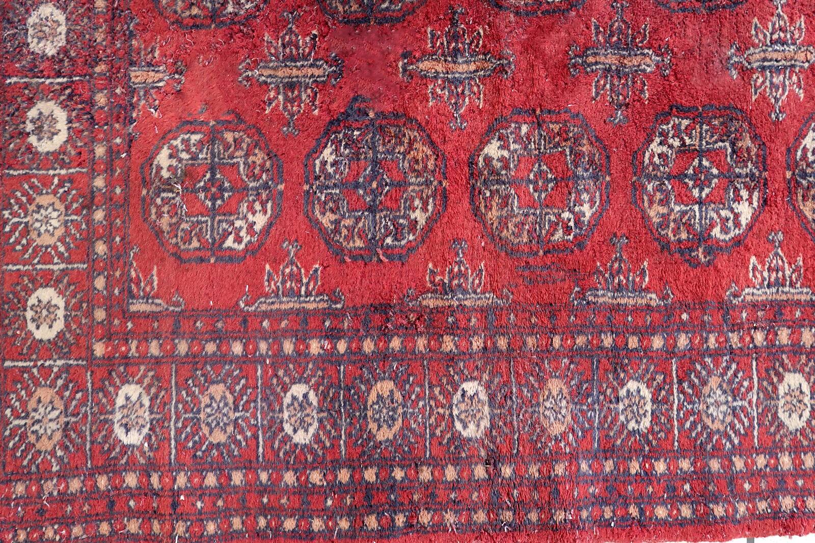 Tapis ouzbek Bukhara fait main en laine – 100 x 151 cm - 1C1033