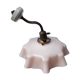 Pink opaline sconce