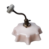 Pink opaline sconce