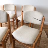 Chaises en orme maison Regain restaurées