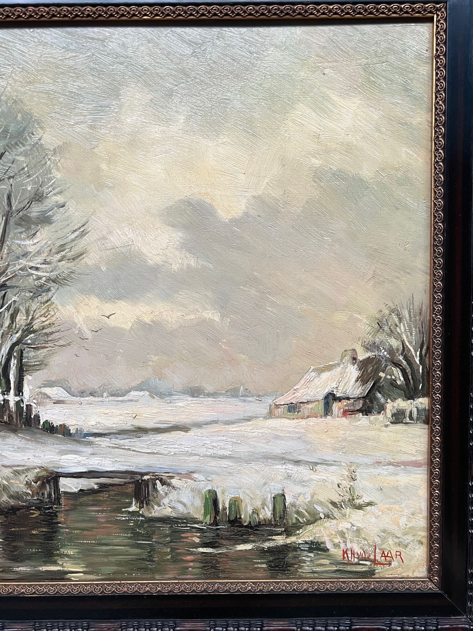 Painting "Winter landscape".