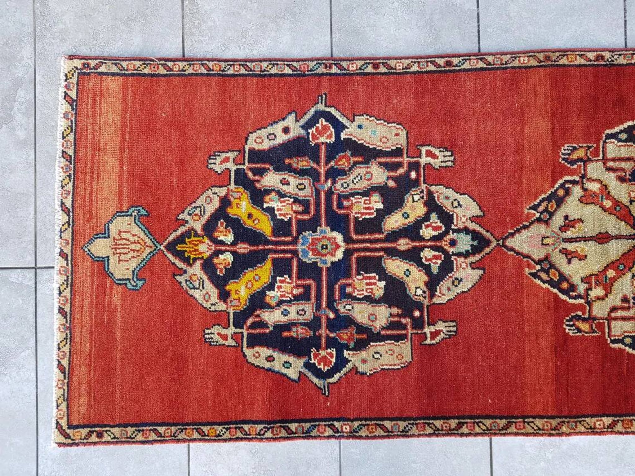 Oushak Bohemian Hallway Runner Rug sku 1069