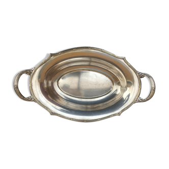 punched silver metal bread pan