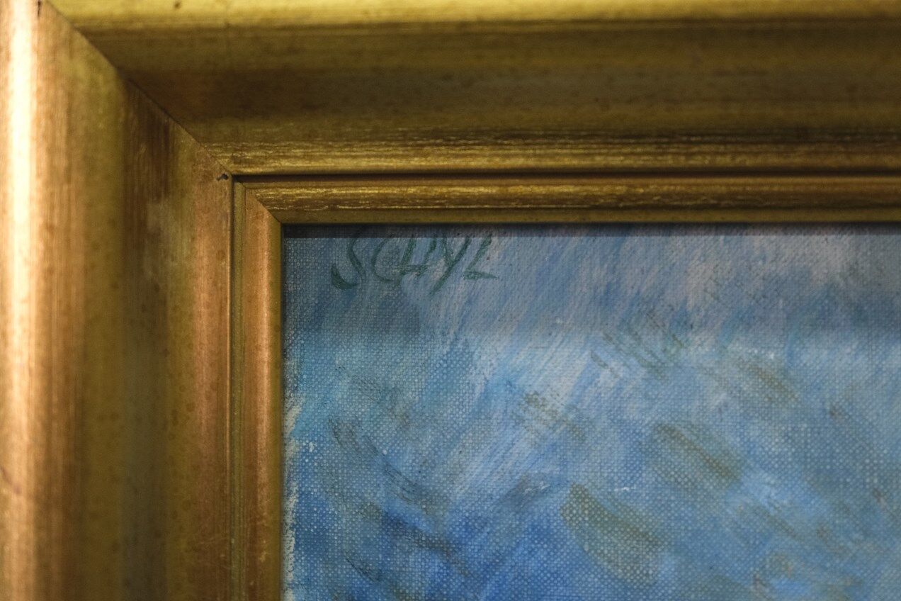 Jules Schyl (1893-1977), Swedish Modern Painting, 1960s, Oil on Canvas, Framed