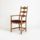 Razorblade armchair, burgundy velvet, oak, by H. Kjærnulf, Denmark, 1960s.