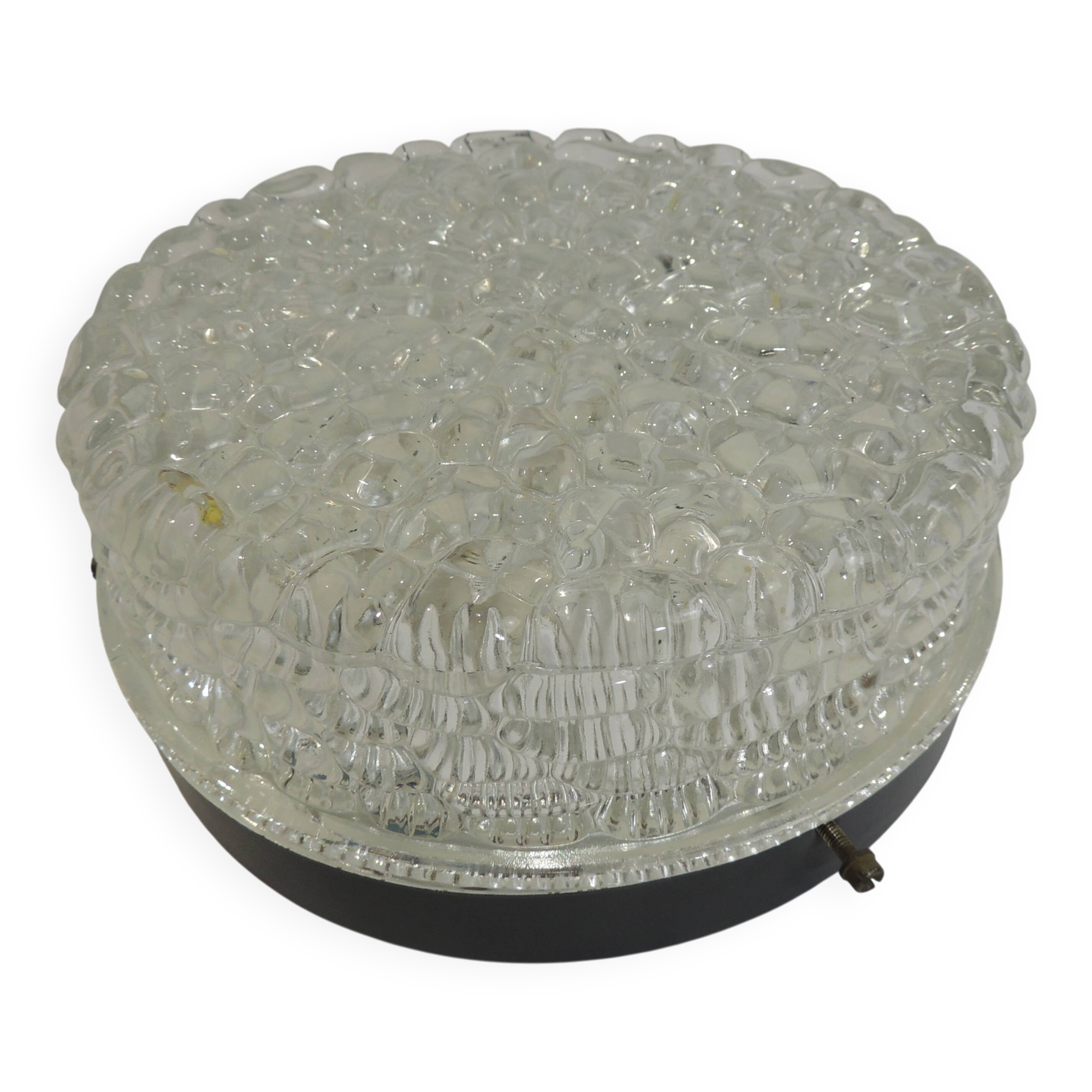 Vintage RZB ceiling light with bubble glass from the 1970s – Industrial wall light