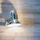 Chrome accordion lamp Ikea V9604 vintage 1980