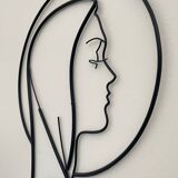 Vintage Modernist Saint Image Wall Decor