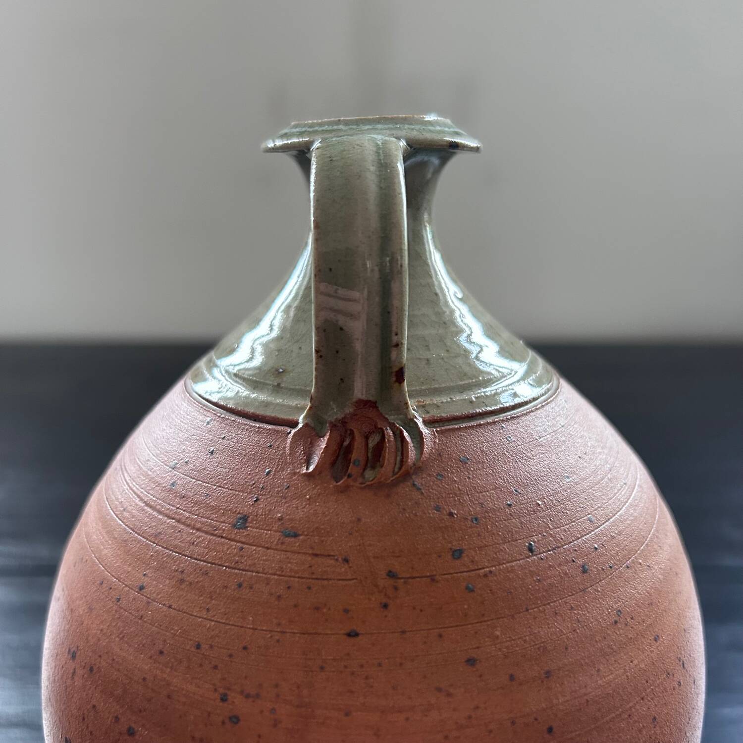 Two-tone stoneware jug