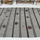 6x12 Gray & Black Modern Hemp Rug, 184x379Cm