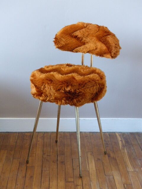 Pelfran orange brown chair in the 1960s