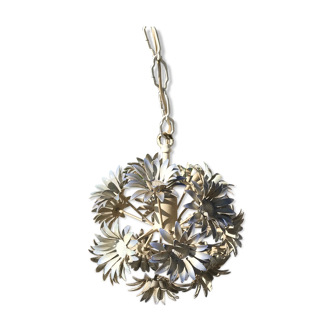 Suspension daisies in metal art deco