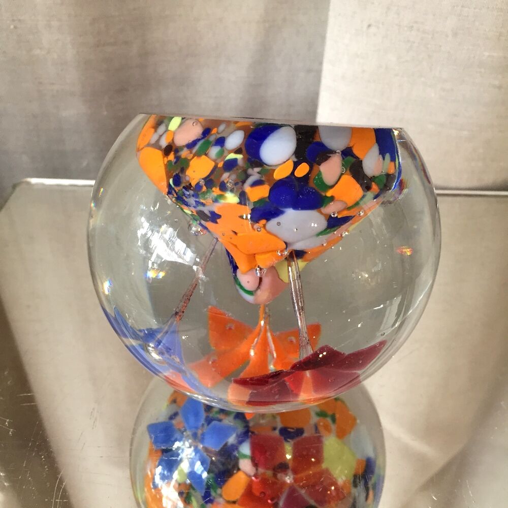 Sulphide with floral decoration josephine