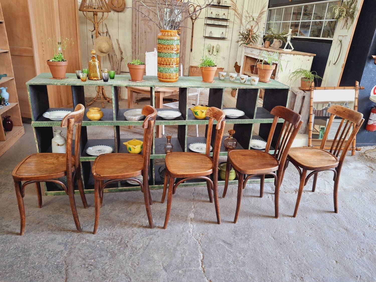 Old bistro chairs