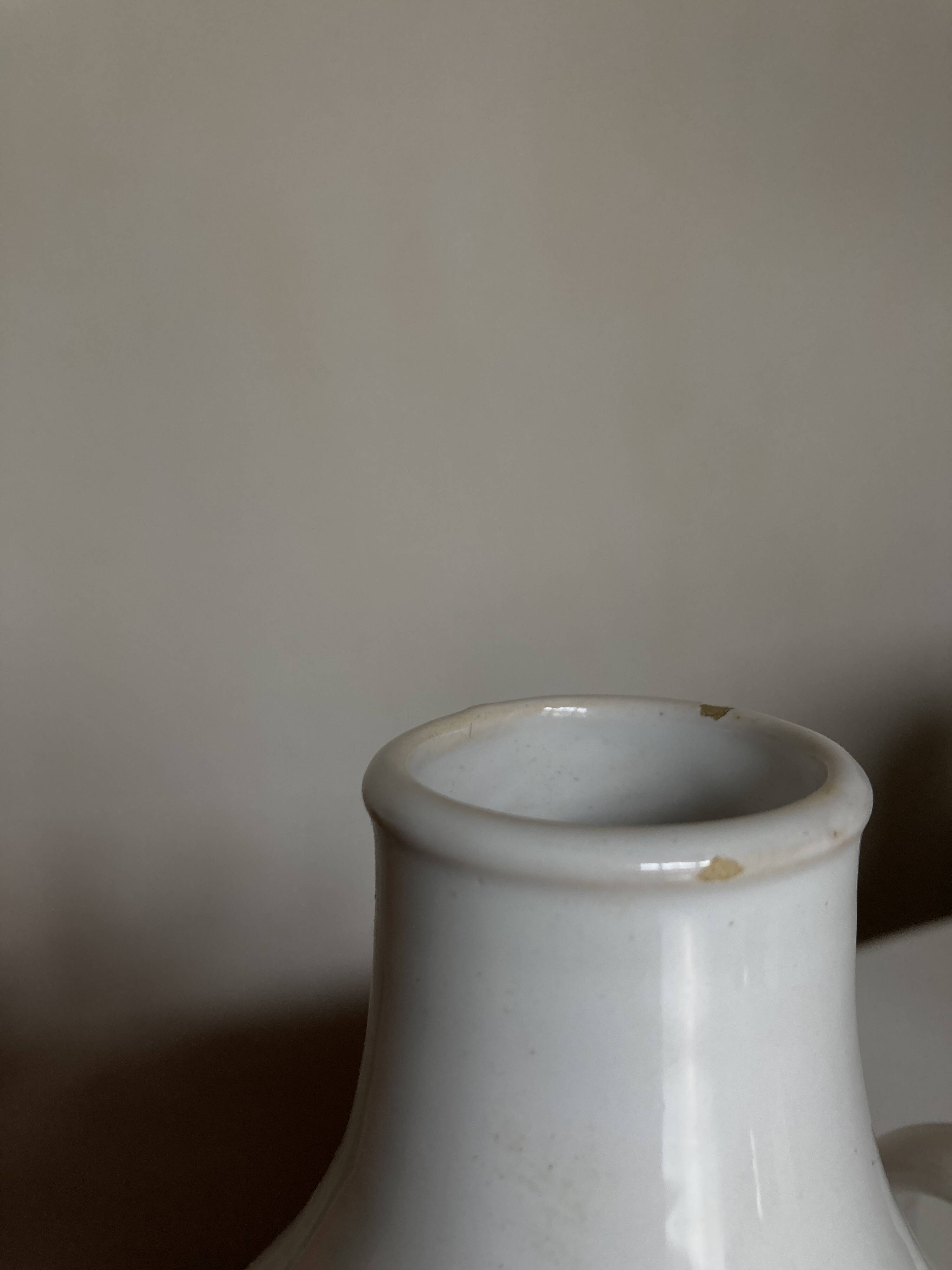 Neoclassical vase by Emile Tessier 1950 Malicorne