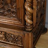 Oratory in solid walnut, Neo-Gothic Renaissance style – Late 19th century