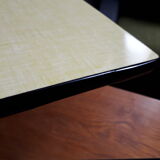 Pair tablets formica yellow vintage