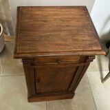 19th century solid wood bedside table