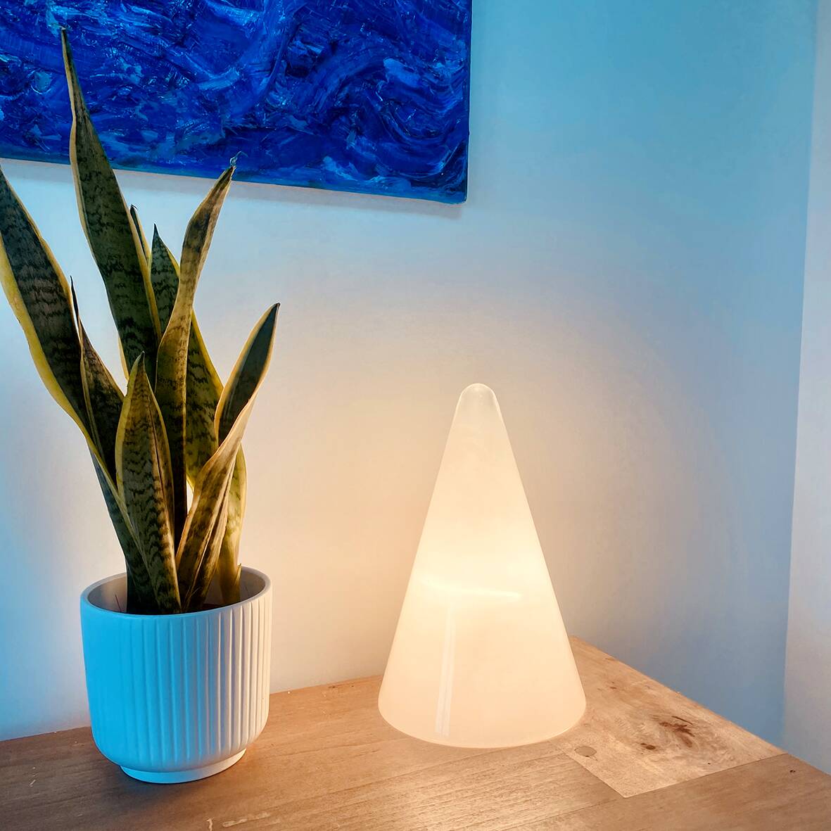 Lampe conique "Teepee" éditée par SCE pour Habitat, 1980