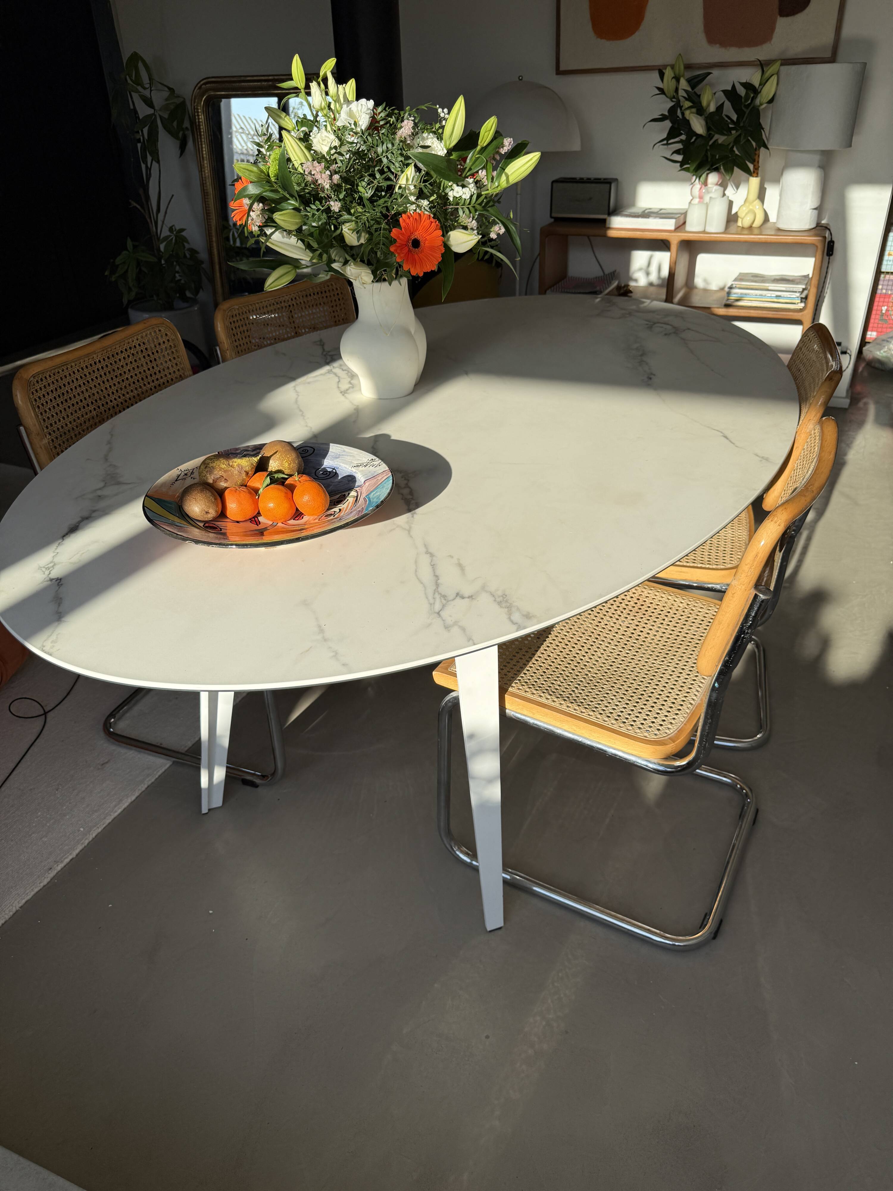 Oval dining table mauro lipparini