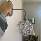 Wall lamp with vintage globe