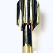 Type 742 Brass Coloured 'Orgue' Table Lamp, Possibly Maison Charles, France, 1960S