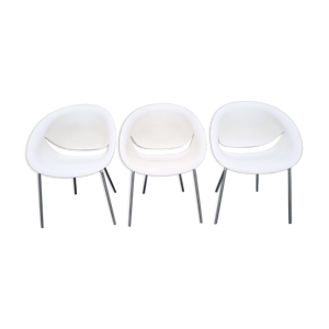 suite de 3 chaises design