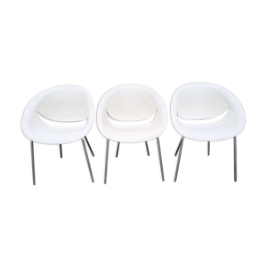 Suite de 3 chaises design marco