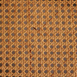 Curved wooden chair and tuna-