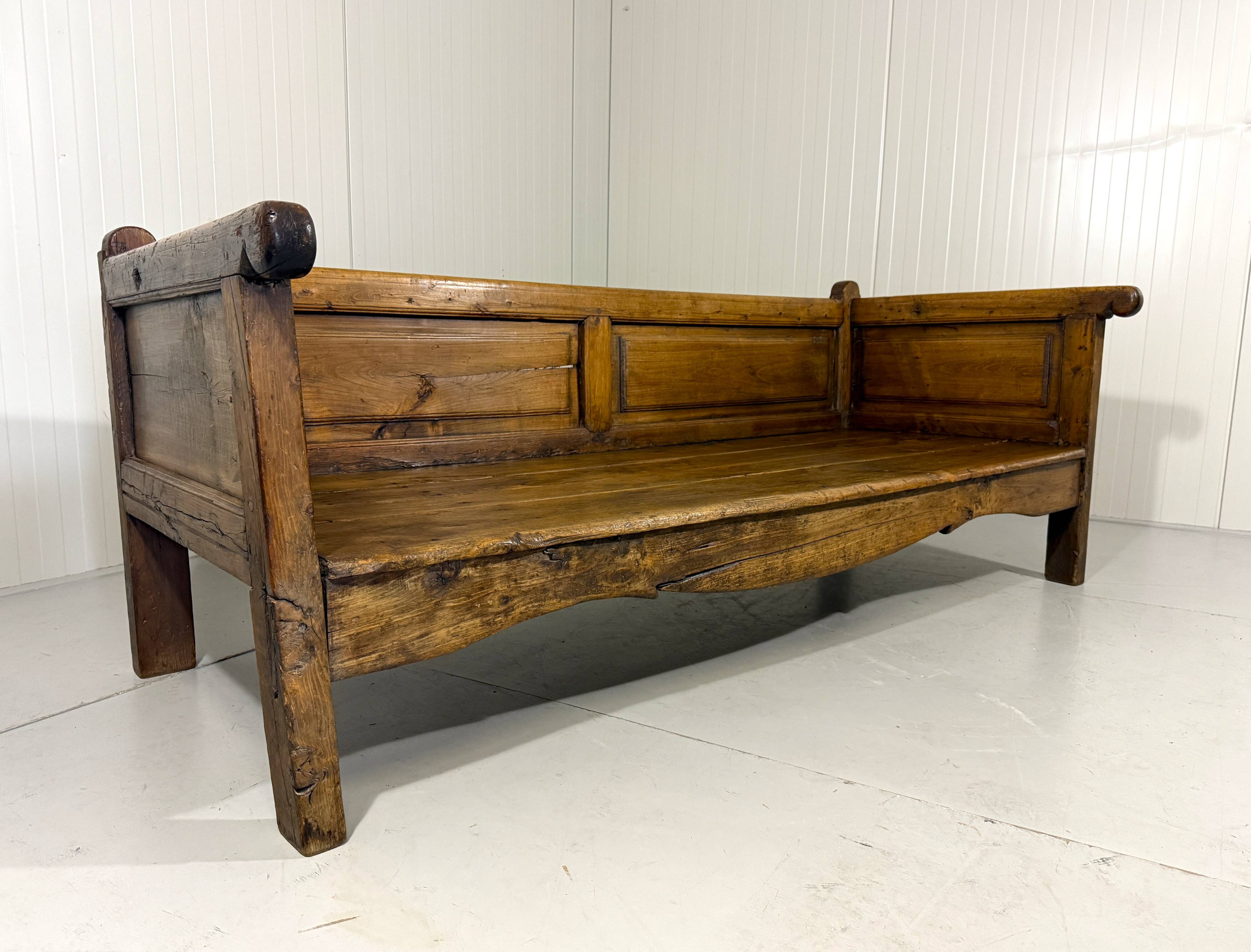 Rustic Spanish sofa bed from the 1880s.