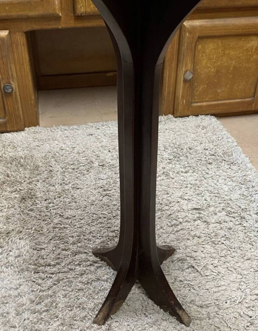 Vintage wooden pedestal table
