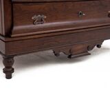 Antique oak chest of drawers, Northern Europe, circa 1890. After renovation.